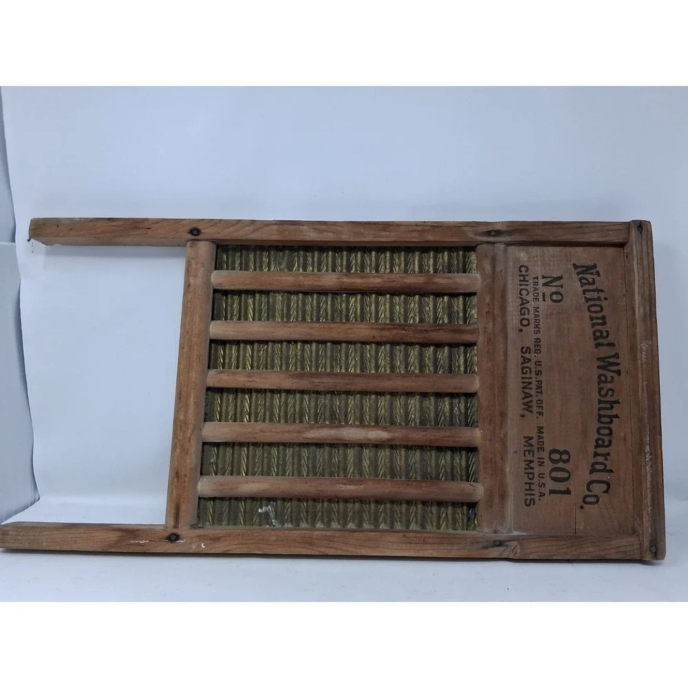 Vintage National Washboard Co. No. 801 The Brass King Top Notch Chicago USA